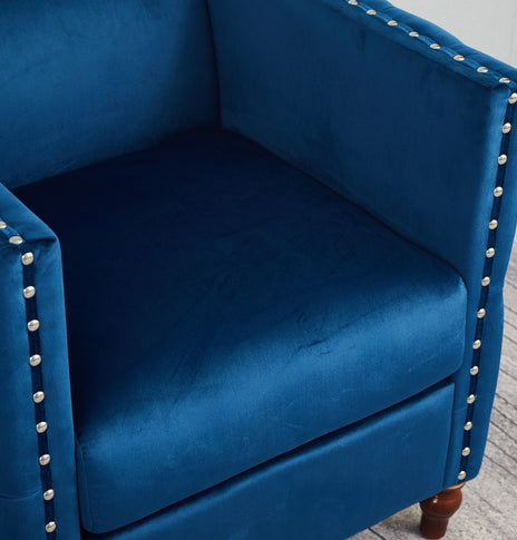 Rare Chesterfield Style Compact Sofa Set 3+2+1 Seater Armchair  In Plush Velvet