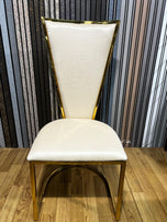 DRAGON DINING CHAIRS WITH OPTION OF GOLD OR SILVER FRAME