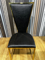 DRAGON DINING CHAIRS WITH OPTION OF GOLD OR SILVER FRAME