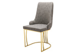 Bruno Faux Leather/Velvet Dining chairs Foam Padded With Optional Gold or Silver Frame Matching legs