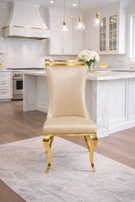 Greek Curved High Back , Sculpted-Leg , Contemporary Dining Chair