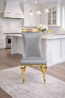 Greek Curved High Back , Sculpted-Leg , Contemporary Dining Chair