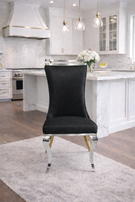 Greek Curved High Back , Sculpted-Leg , Contemporary Dining Chair