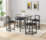 Ace Modern Space Saving  4 Seater Compact Dining Set
