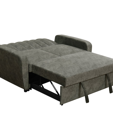 Gem Modern Grey 2-Seater Pull-Out Sofa Bed – Compact, Comfortable & Stylish