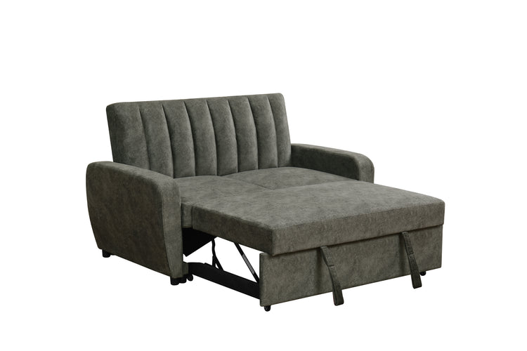 Gem Modern Grey 2-Seater Pull-Out Sofa Bed – Compact, Comfortable & Stylish