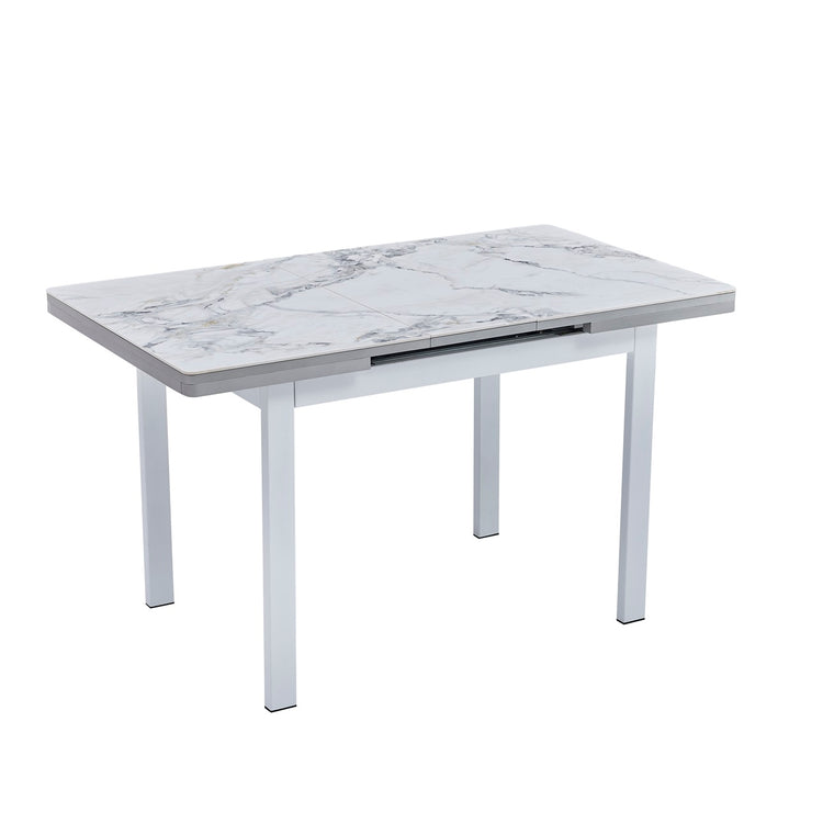 HUSTY STONE EXTENDING DINING TABLE