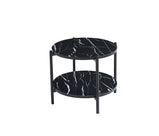 Vina  Black, Grey Coffee Table & Side Table with Optional Gold Or Black Frame
