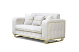 Berlin Sofa Set With Storage 3+2 Seater With Option Gold Or Silver Frame