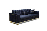 Berlin Sofa Set With Storage 3+2 Seater With Option Gold Or Silver Frame