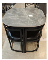 Ace Modern Space Saving  4 Seater Compact Dining Set
