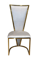 DRAGON DINING CHAIRS WITH OPTION OF GOLD OR SILVER FRAME