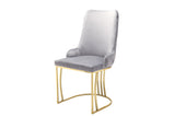 Bruno Faux Leather/Velvet Dining chairs Foam Padded With Optional Gold or Silver Frame Matching legs