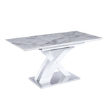 Stello Sintered Ceramaic Stone Or Glass Extending Dining Table