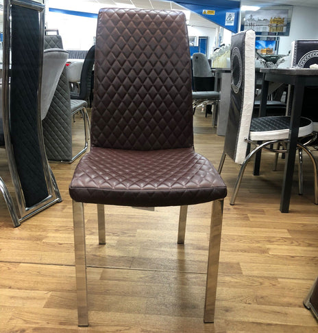 HAPPY DINING CHAIR ( DIAMOND  STITCHING)