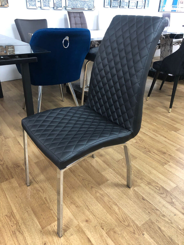 HAPPY DINING CHAIR ( DIAMOND  STITCHING)