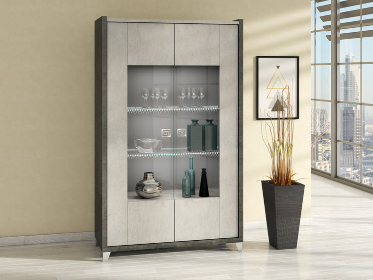 HILTON 2 DOOR DISPLAY CABINET