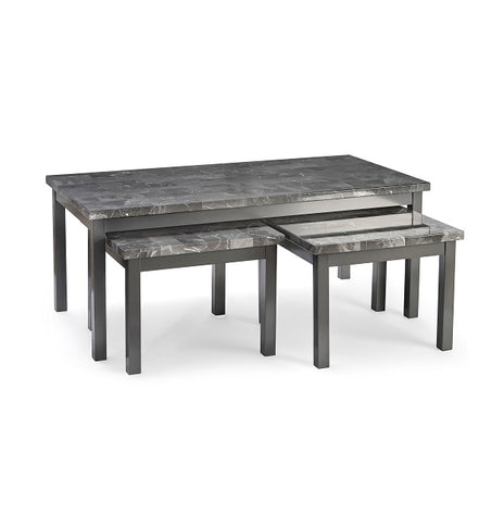 LUCY 2+1 COFFEE TABLE WITH 2X SIDE TABLE